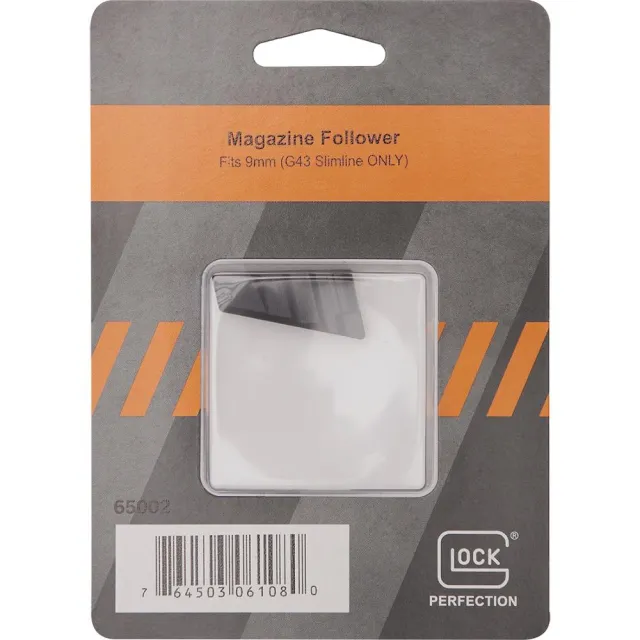 Glock Factory Magazine Follower .9mm Luger G43 Slimline ONLY Black Pkg - View 2