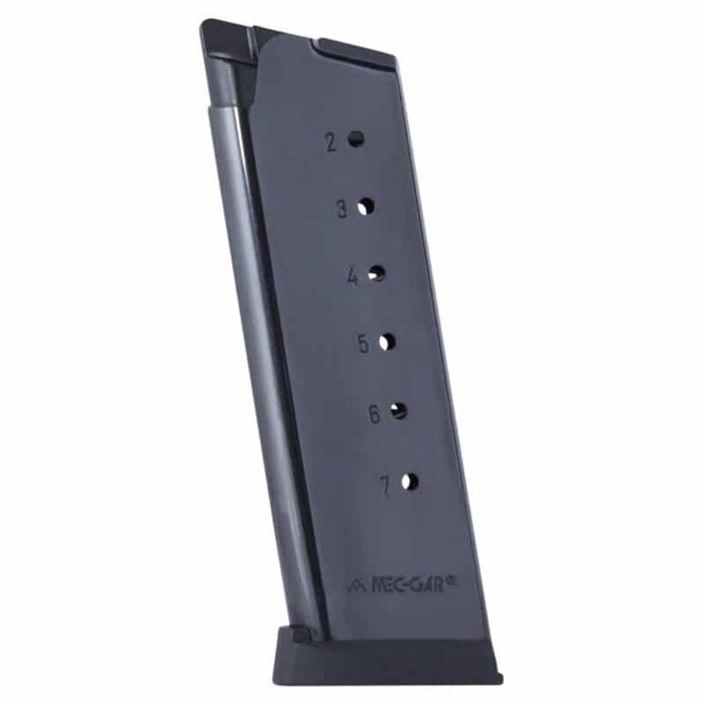 Mec-Gar MGCO4507BPF 1911 Officer .45 ACP 7rd Blued Steel Magazine - View 2