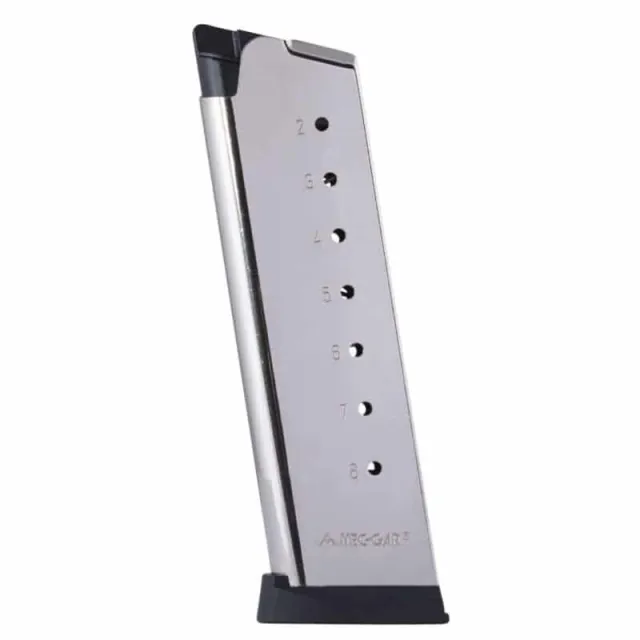Mec-Gar 1911 Nickel Magazine 45 ACP 8 Round - View 2