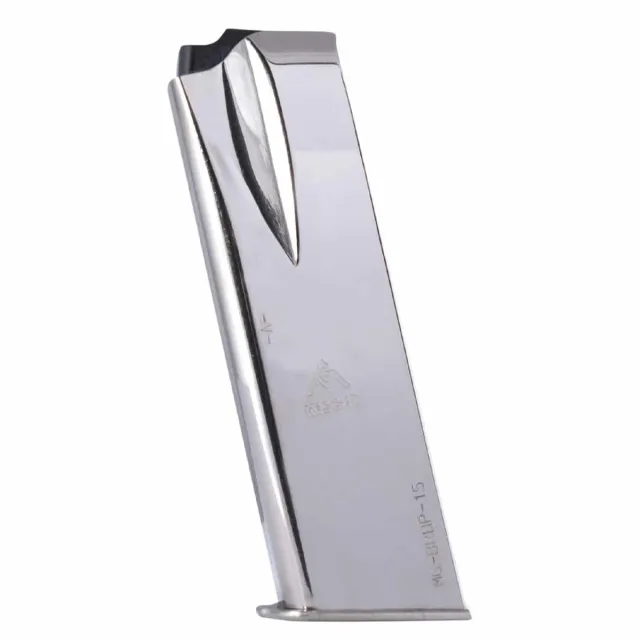 Mec-Gar BRHP15N 15-Round 9mm Nickel Magazine for Browning Hi-Power - View 2