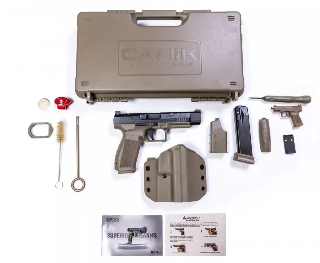 Canik Mete SFX 9mm Pistol FDE/Black 5.2" Barrel 20+1 Capacity Optics Ready - View 2