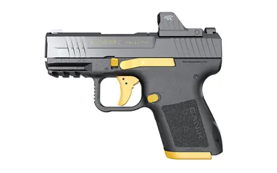 Canik Mete MC9 HG7620GV-N 9mm 3.18 In 15 Rd Optic Ready Black/Gold - View 2