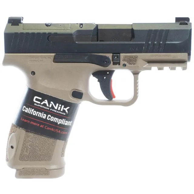 Canik Mete MC9 L Handgun 9mm Luger 10rd Magazine 3.18 Barrel Black/FDE CA Compliant - View 2