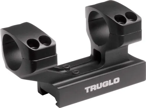 GSM Outdoors TG8963B 1 In Tactical Scope Mount Black CNC-Machined - View 2