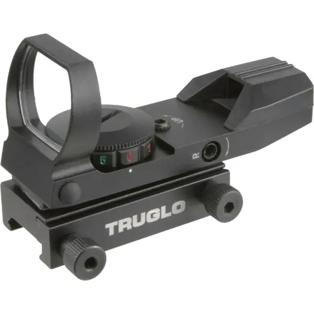 Tru-Glo TG8360B Multi-Reticle 34 Dual Color Red/Green Open Dot Sight Black - View 2
