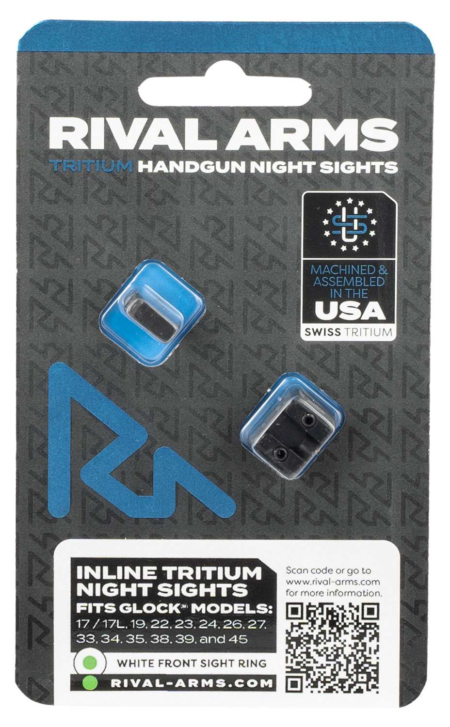 Rival Arms RA4B231G In-Line MOS Night Sights Green Tritium - View 2