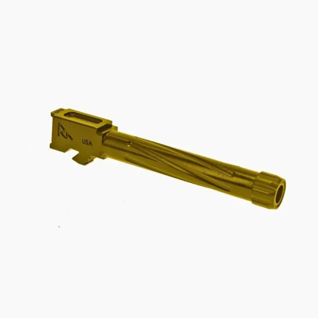 Rival Arms RA20G104E 9mm Barrel Gold PVD 4.49" Threaded for Glock 17 Gen5 - View 2