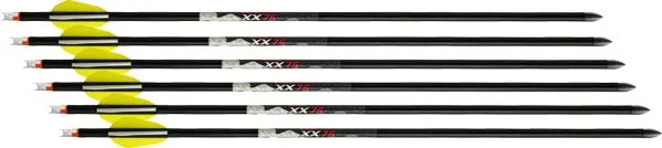 TenPoint HEA0606 Alpha Nock Arrows 20" Aluminum 6pk .003 Straightness - View 2