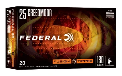 Federal Fusion Tipped 25 Creedmoor 130 Grain 20 Round Box F25CRDTFS3 - View 2