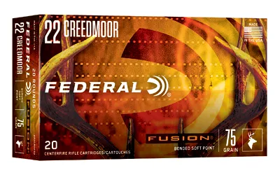 Federal Fusion 22 Creedmoor 75 Grain Fusion Soft Point 20 Round Box - View 2