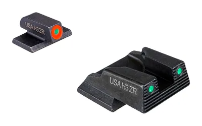 AmeriGlo Trooper Sight Set Fits S&W Bodyguard 2.0 Green Tritium with - View 2