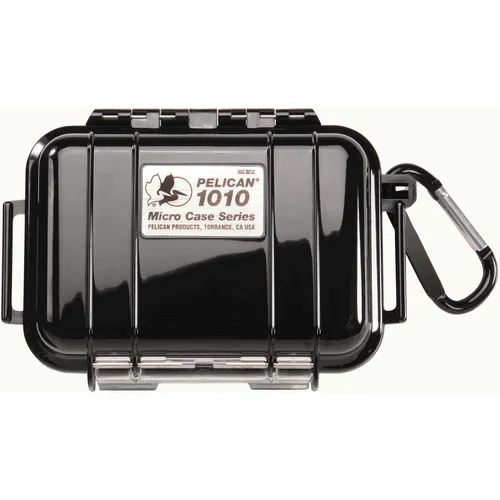 Pelican Waterproof 1010 Micro Case Black/Clear - Pelican for sale at Iron and Lace
