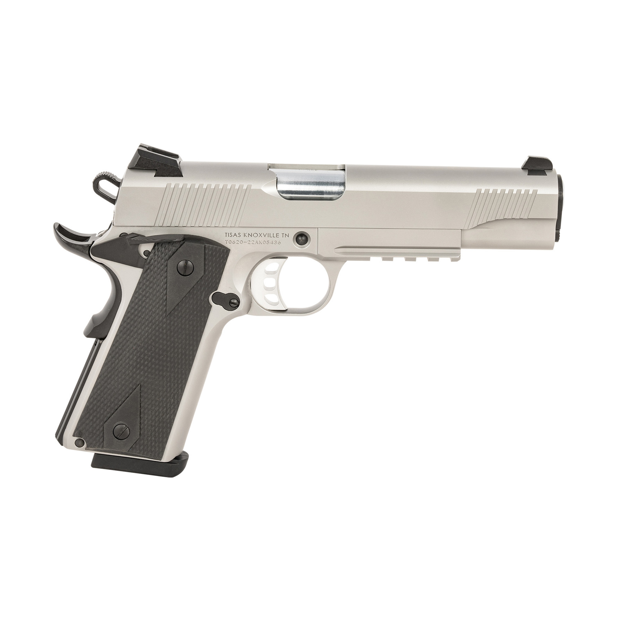 Tisas 1911 Duty SS45R .45 ACP 5 In 8rd Stainless Rail 10100533 - View 3