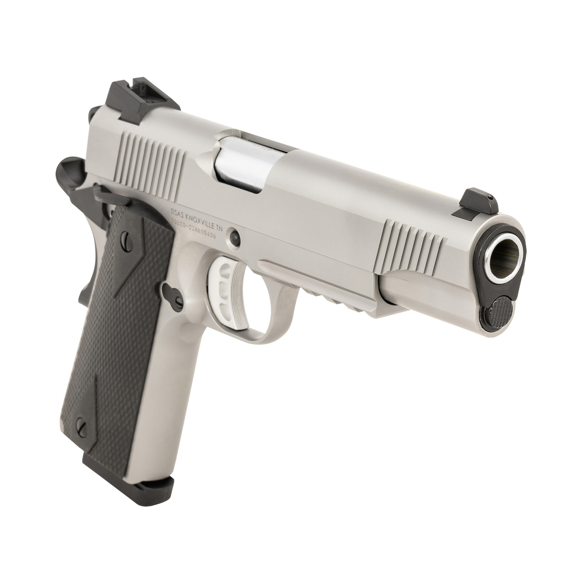 Tisas 1911 Duty SS45R .45 ACP 5 In 8rd Stainless Rail 10100533 - View 4