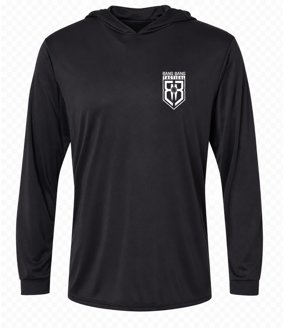 BBT Performance Hooded Long Sleeve Shirt (Black-M)